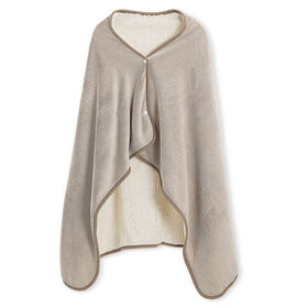 Manta Poncho Taupe Kasa