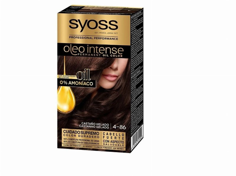 Coloração Syoss Óleo Intense 4-86 Castanho Gelado