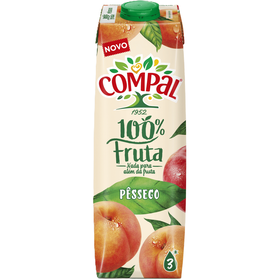 Sumo 100% Pêssego Compal 100% Fruta 1 Lt