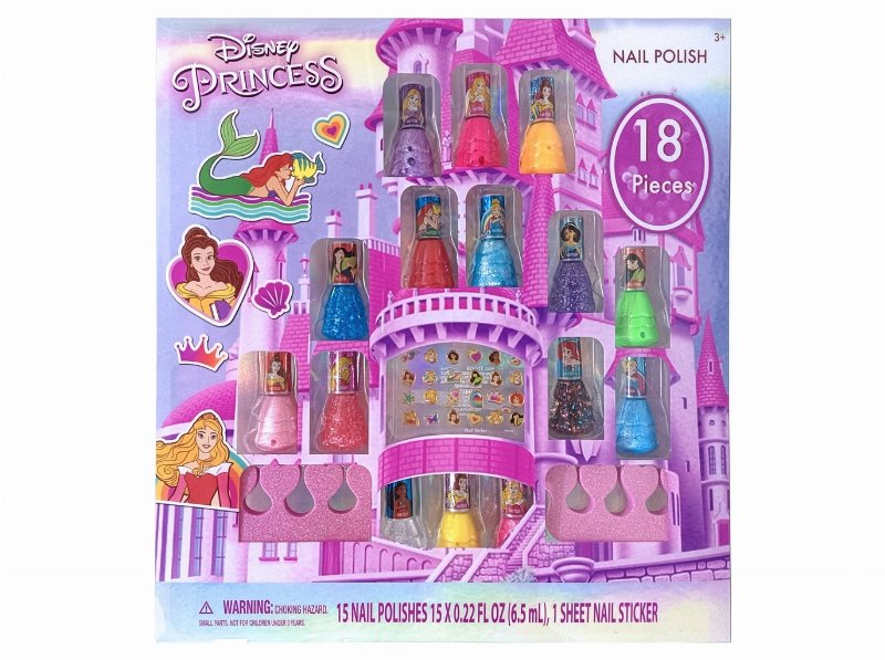 Conjunto De Vernizes Princesas Disney 18 Peças