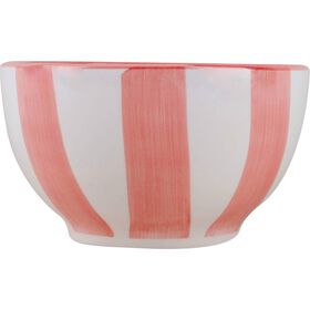Taça Sopa 14Cm Riscas Rosa Kasa