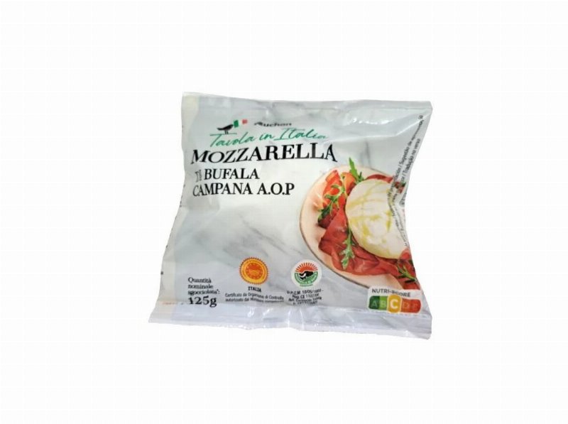 Queijo Mozzarella Bufala Dop Auchan À Mesa Em Itália125 g