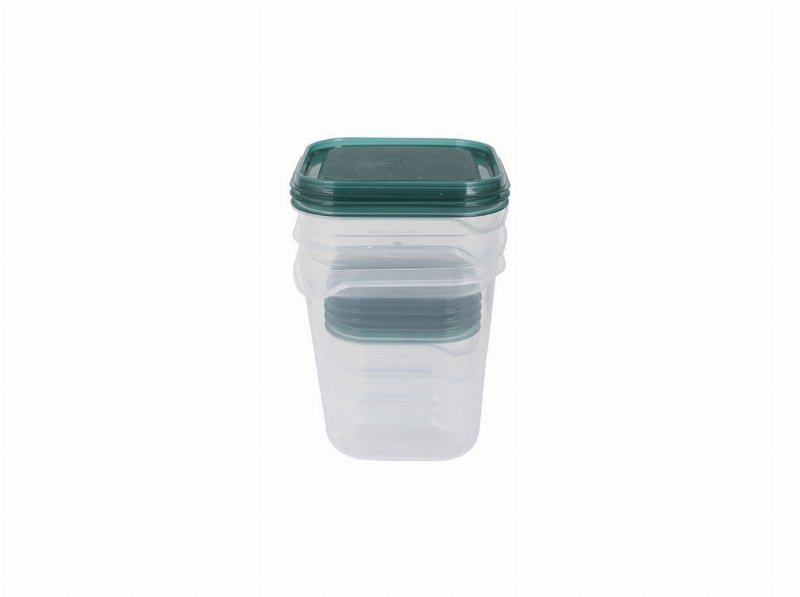Conjunto De 7 Caixas Herméticas Actuel Verde 4X0.15 l+2X0.3 l+1 l