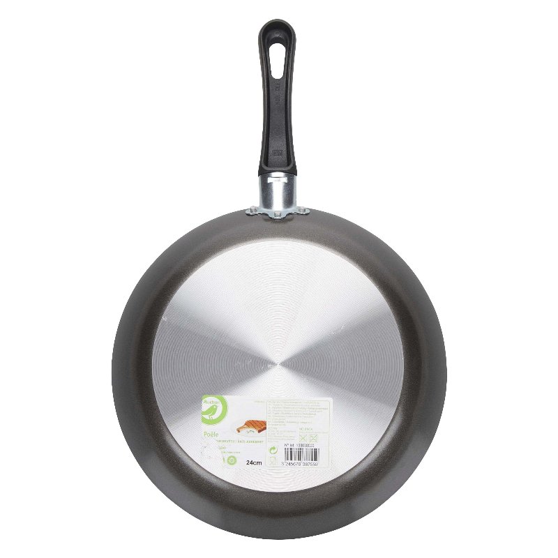 Frigideira N/ Apto Ind Auchan Aluminio 24 Cm