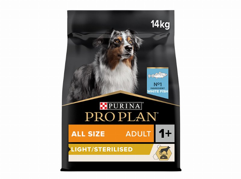 Ração Cão Pro Plan Esterilizado/Light Peixe 14 kg