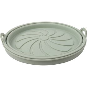 Conjunto 2 Bases Silicone Para Fritadeira Sem Óleo Redondas Bazarão 2 Un
