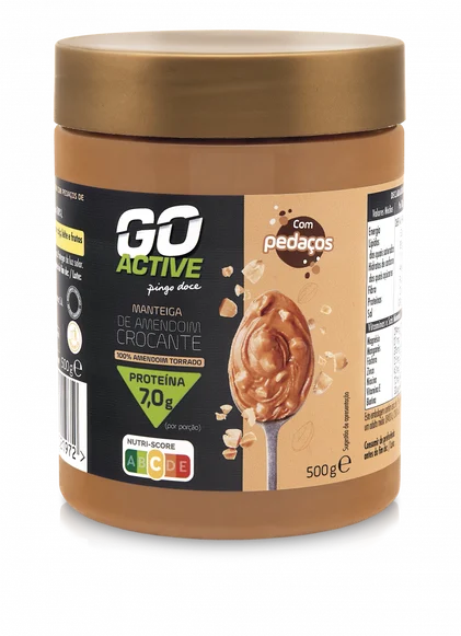 Manteiga De Amendoim Crunchy Go Active 0.5Kg