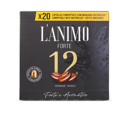 Cápsulas De Café Nespresso Forte L'animo 20Un