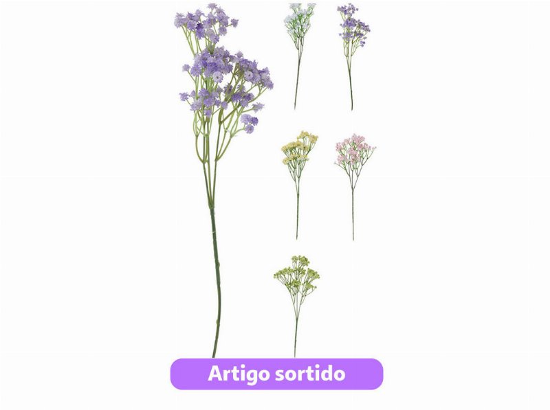 Flor Artificial 61Cm Cores Sortidas