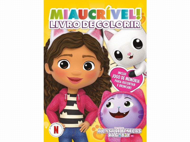 Livro A Casa De Bonecas Da Gabby - Miaucrível! Livro De Colorir