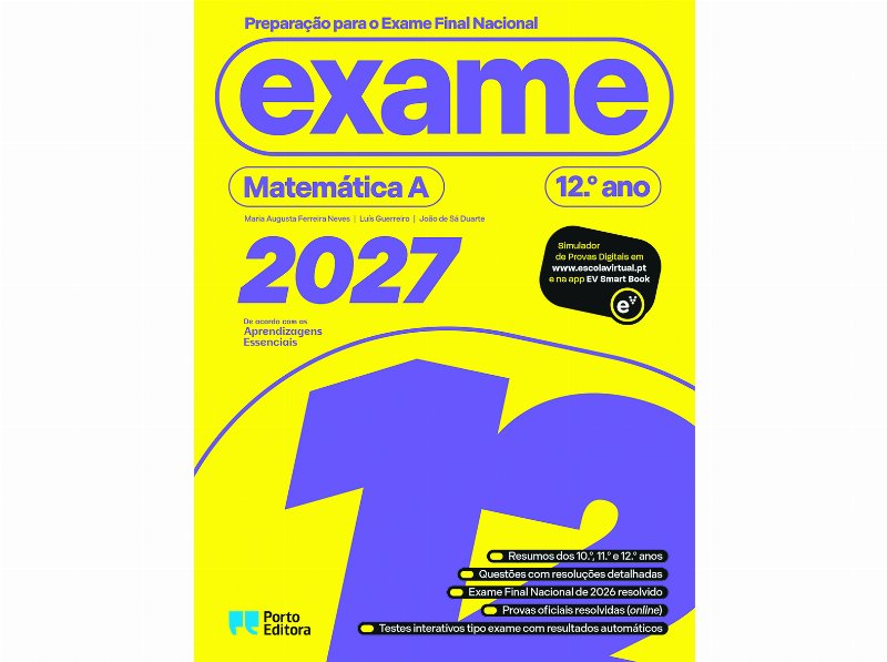 Livro Preparação Para O Exame Final Matemática A - 12.º Ano