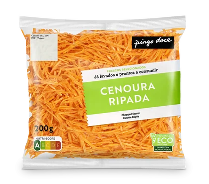Cenoura Ripada Embalada Pingo Doce 0.2Kg