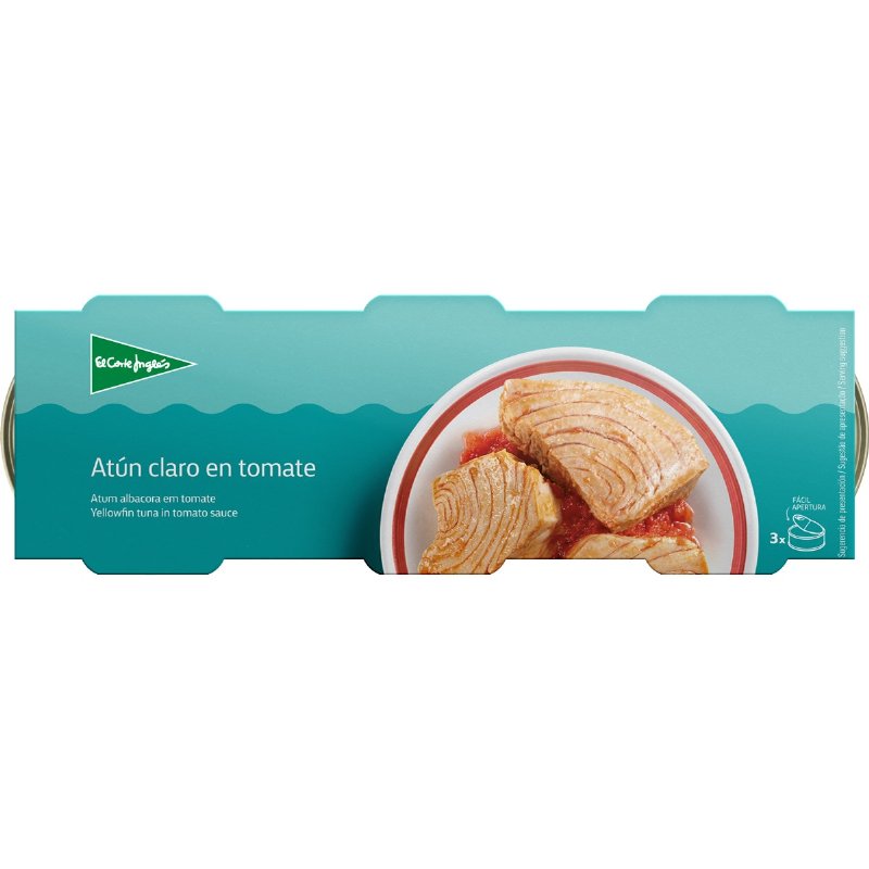 Atum Claro Em Tomate Pack 3 Unidades 156 g