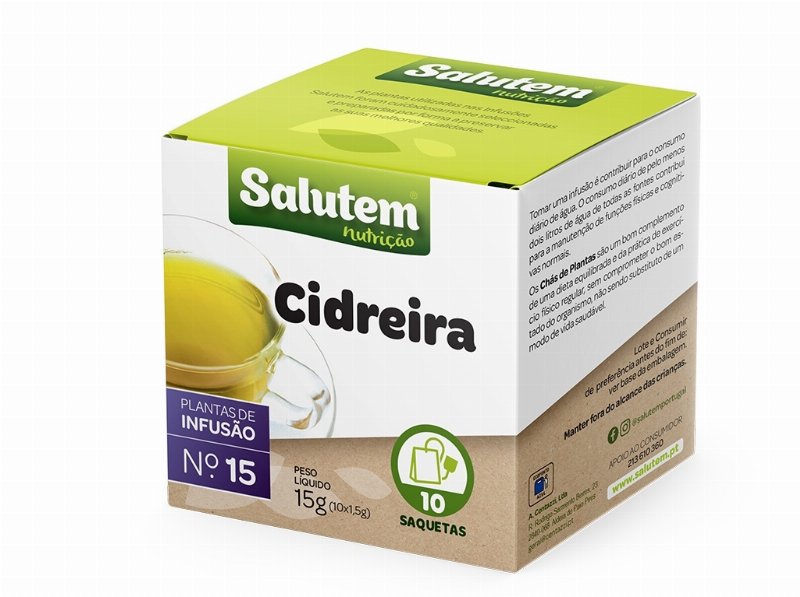 Chá Salutem Infusão Nº15 Cidreira 10 Saquetas