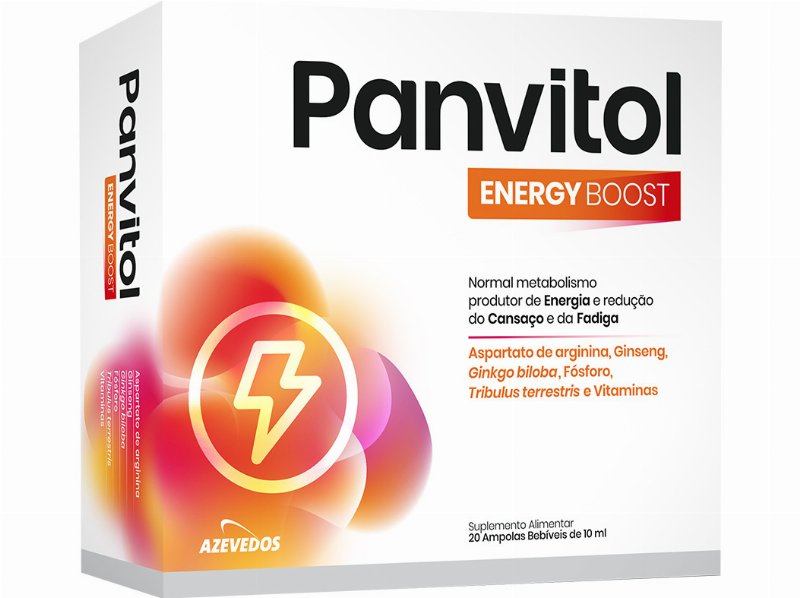 Suplemento Panvitol Energy Boost Ampolas 20X10 ml