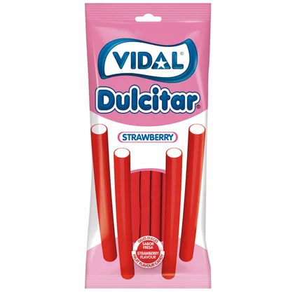 Gomas Morango Dulcitar Vidal 0.1Kg