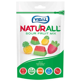 Gomas Natural Sour Fruit Mix Vidal 180 gr
