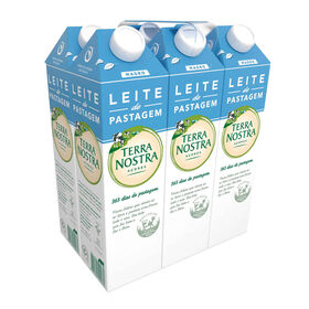Leite De Pastagem Magro Terra Nostra 6 X 1 Lt