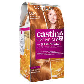 Coloração Tom Sobre Tom Louro Âmbar 834 l'oréal Paris Casting Creme Gloss 1 Un