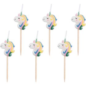 Conjunto 6 Velas Unicórnio Kasa