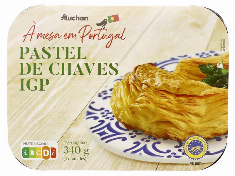 Pastéis Chaves Igp Auchan À Mesa Em Portugal 4Un 340 g