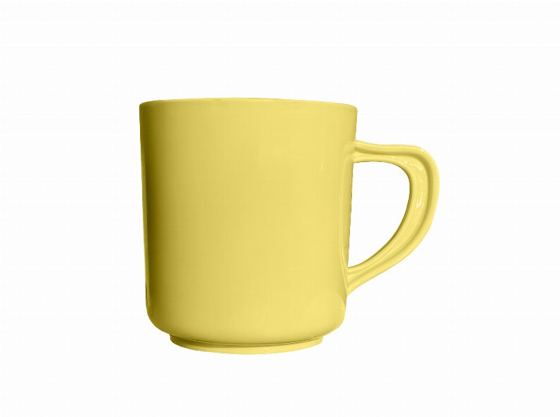 Caneca Reutilizável Actuel Plástico Amarelo 35 cl