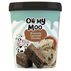 Gelado Brownie Caramelo Chunks Oh My Moo 500 ml