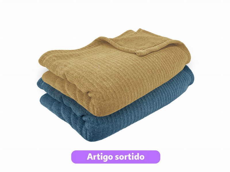 Cobertor Chenille Actuel Brumes 220 g 180X220Cm Cores Sortidas