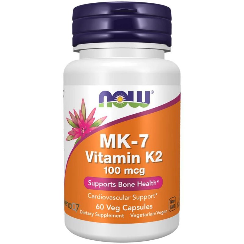 Mk-7 Vitamin K2 100Mcg Now Foods 60 Cápsulas