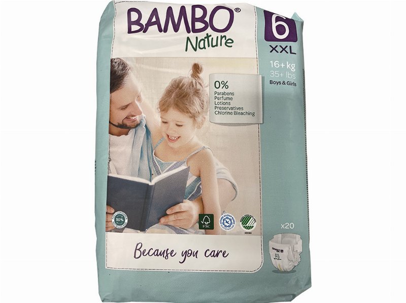 Fralda Bambo Nature Tamanho 6 20 Unidades Dm