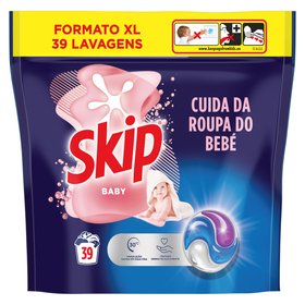 Detergente Máquina Roupa Cápsulas Bebé Skip