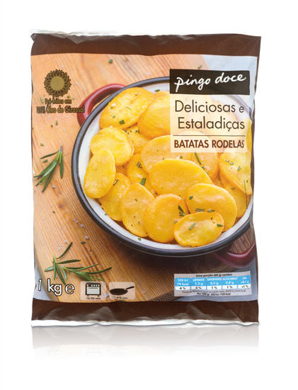 Batatas Pré-Fritas Rodelas Congeladas Pingo Doce 1Kg