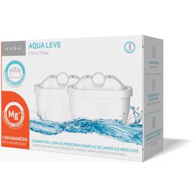 Conjunto 2 Filtros Com Magnésio Para Jarro Aqua Leve Kasa 1 Un