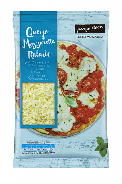 Queijo Mozzarela Ralado Pingo Doce 0.2Kg