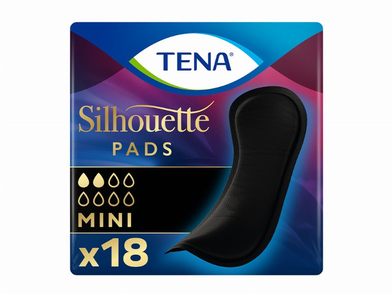 Pensos Incontinência Tena Silhouette Preto Mini 18 Un