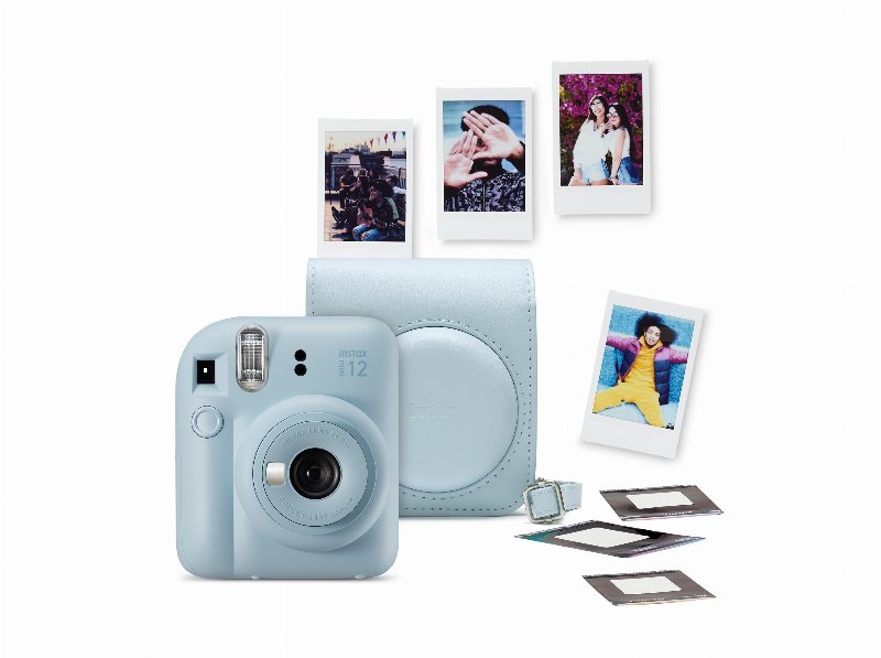 Camara Analógica Fujifilm Mini 12 Pb Bundle Peak 23 Blue