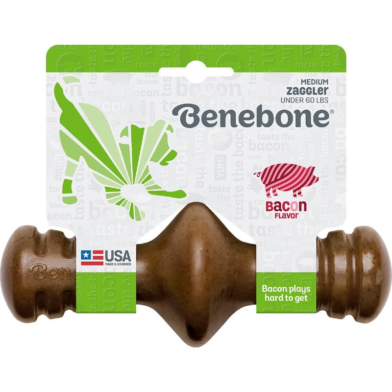 Brinquedo Para Cão Zaggler De Bacon Tamanho M 1 unidade