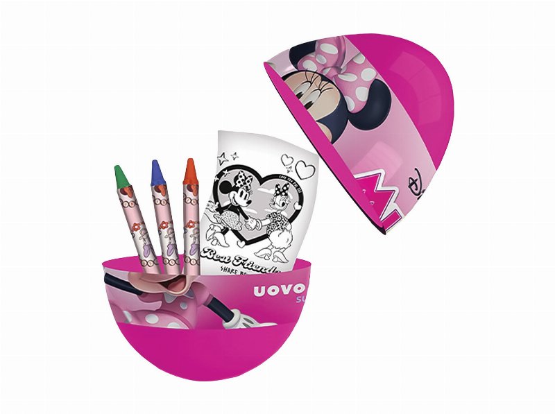 Conjunto Papelaria Ovo Minnie Pequeno 4 Peças