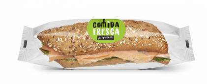 Sandes De Salmão Com Queijo Creme Light Comida Fresca 0.3Kg