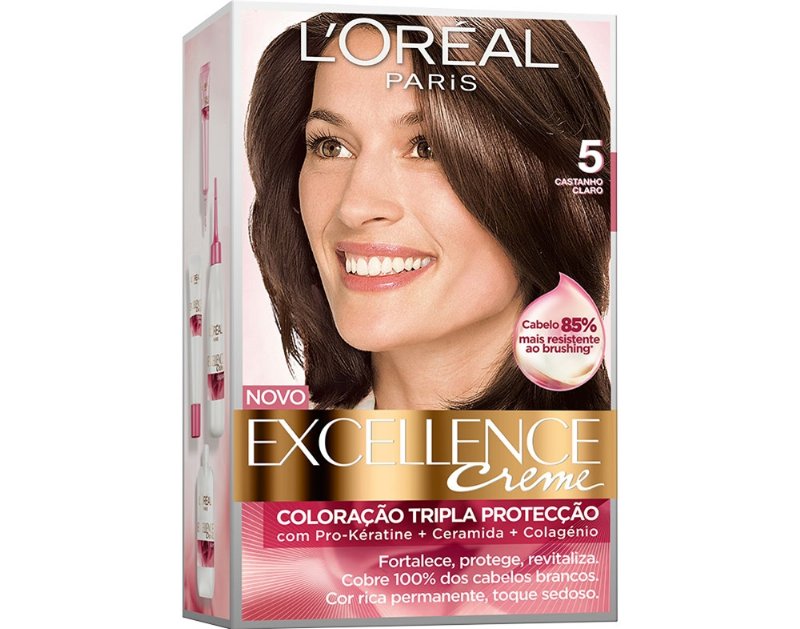 Coloração Excellence Creme Longa Duração Nº5 Castanho Claro Un