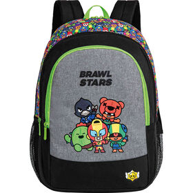 Mochila Preta Ready To Battle Brawl Stars