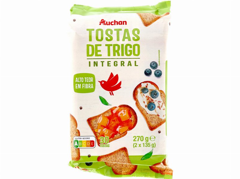 Tosta Auchan Trigo Integral 270 g