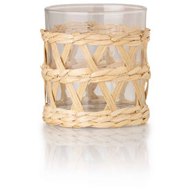 Copo Com Wicker 300 ml Natural Kasa