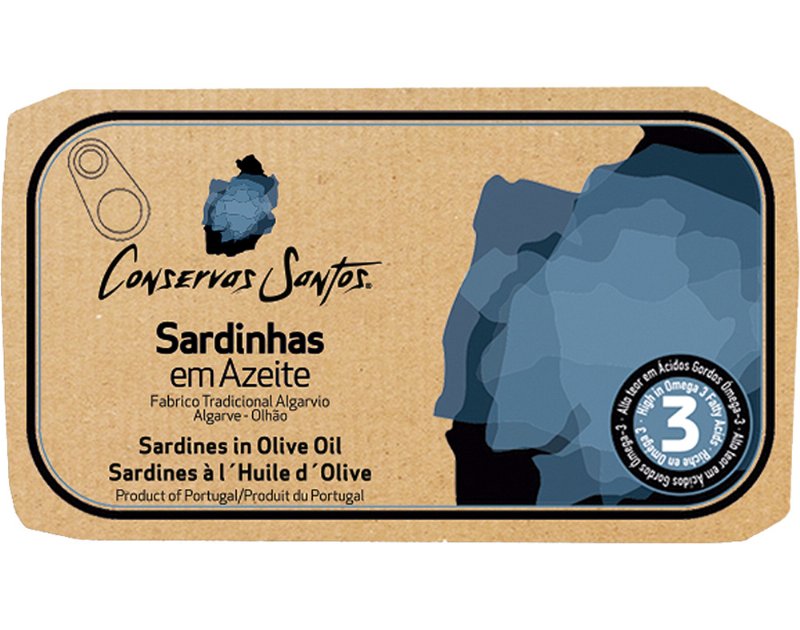 Sardinha Campos Santos Em Azeite 120(90)G