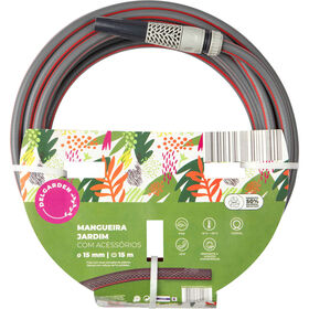 Kit Mangueira Eco Cinza 15 Mm X 15 Mts Delgarden 1 Un