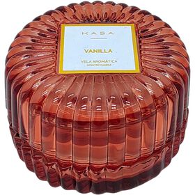 Vela Em Copo Redondo Com Tampa 385 g Terracota Kasa