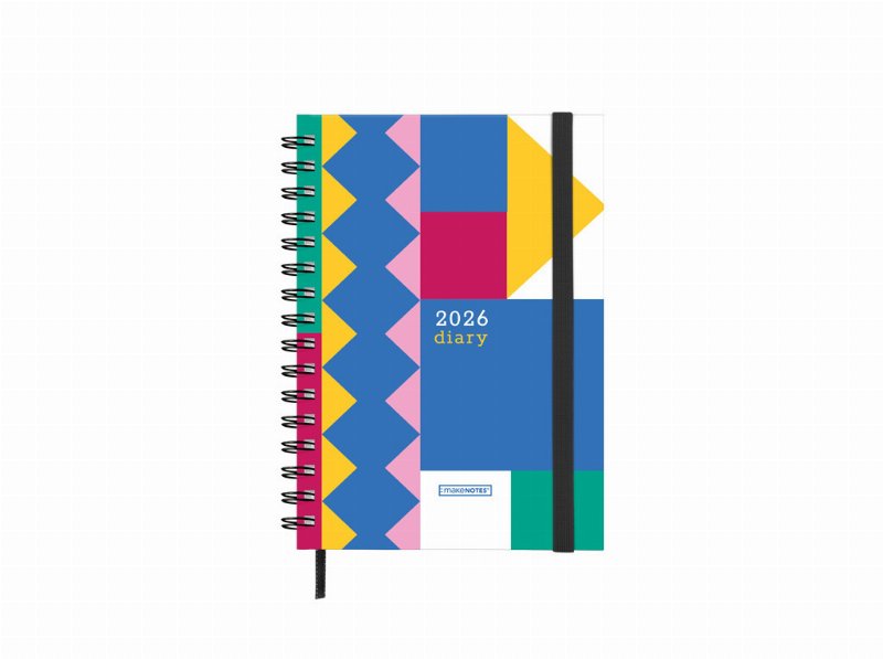 Agenda Semanal 2026 A5 Makenotes Espiral Bloc Color 12Meses