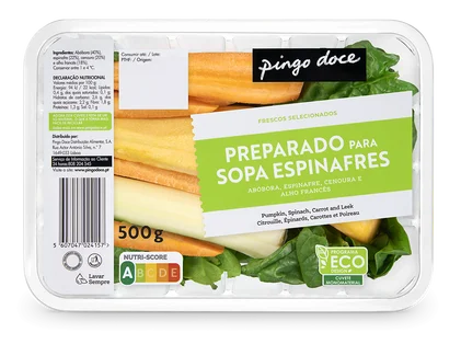 Preparado Sopa Espinafres Embalado Pingo Doce 0.5Kg
