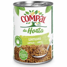 Lentilhas Cozidas Compal Da Horta 410 gr (Peso Escorrido 234 gr)