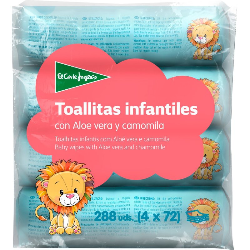 Toalhitas Para Bébe 4X72 288 unidades